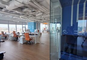 Стационарные перегородки в проекте Компания NAYADA выполнила проект по установке стеклянных перегородок в столичном БЦ Гулливер для ИТ компании «Битрикс 24».